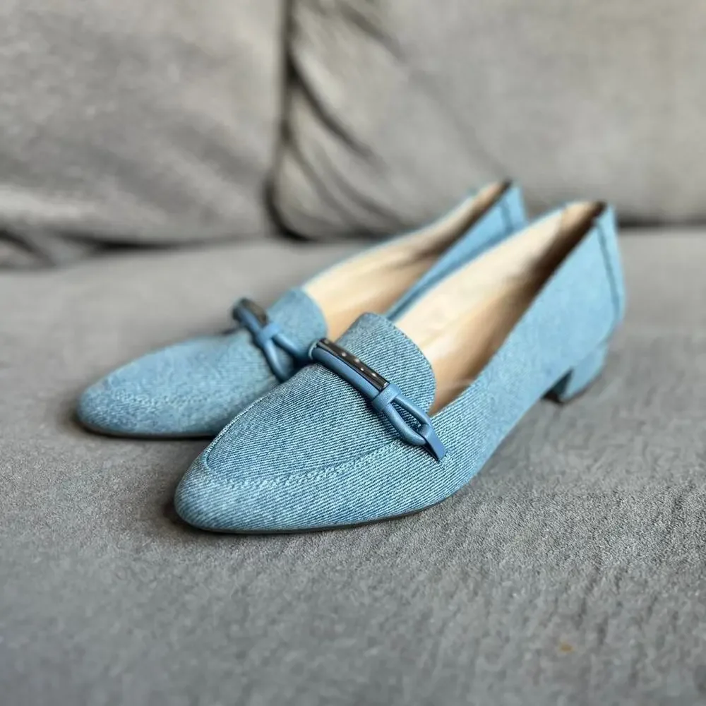 Easy Spirit denim loafers